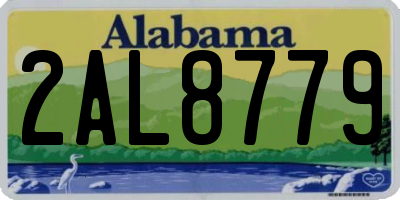 AL license plate 2AL8779