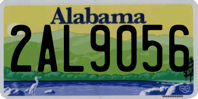 AL license plate 2AL9056