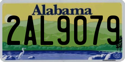AL license plate 2AL9079