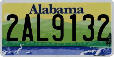 AL license plate 2AL9132