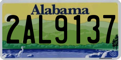 AL license plate 2AL9137