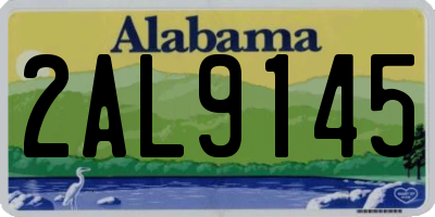 AL license plate 2AL9145