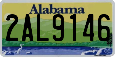 AL license plate 2AL9146