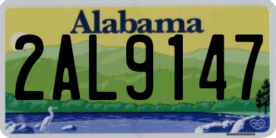 AL license plate 2AL9147