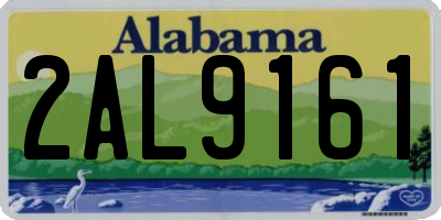 AL license plate 2AL9161