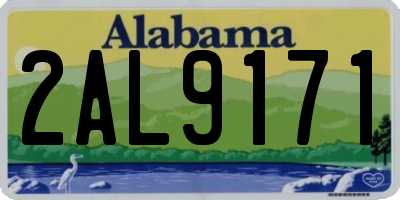 AL license plate 2AL9171
