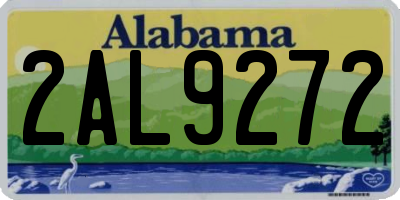 AL license plate 2AL9272