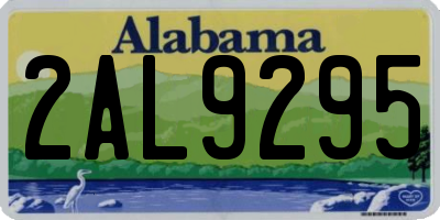 AL license plate 2AL9295