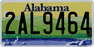 AL license plate 2AL9464