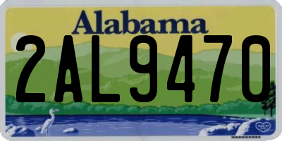 AL license plate 2AL9470
