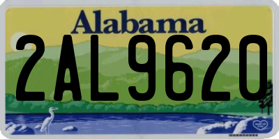 AL license plate 2AL9620