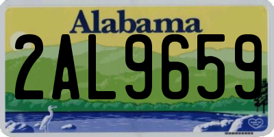AL license plate 2AL9659