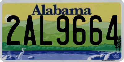 AL license plate 2AL9664