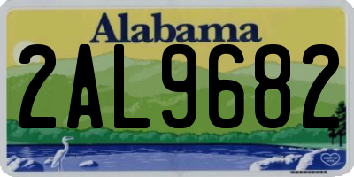 AL license plate 2AL9682