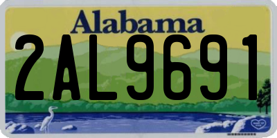 AL license plate 2AL9691