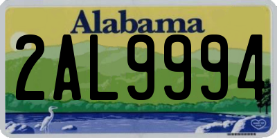 AL license plate 2AL9994