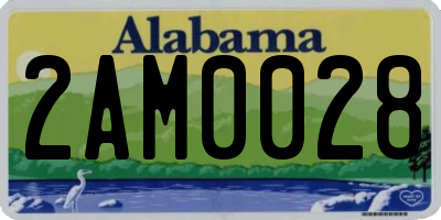 AL license plate 2AM0028