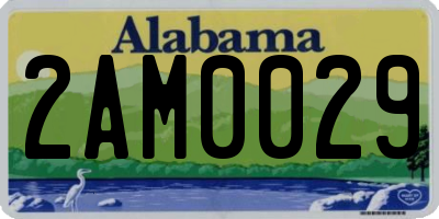 AL license plate 2AM0029