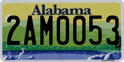AL license plate 2AM0053