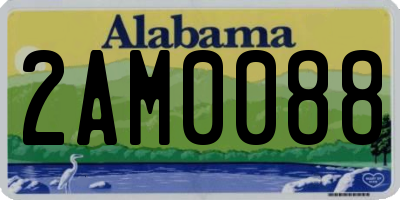 AL license plate 2AM0088