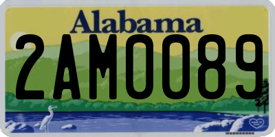 AL license plate 2AM0089
