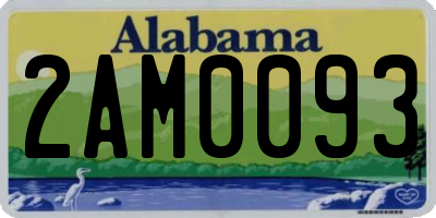 AL license plate 2AM0093