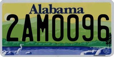 AL license plate 2AM0096