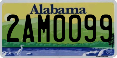 AL license plate 2AM0099