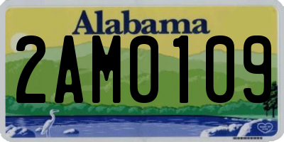 AL license plate 2AM0109