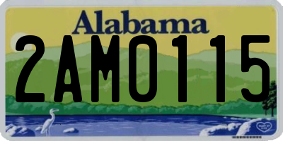 AL license plate 2AM0115
