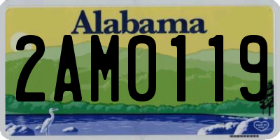 AL license plate 2AM0119