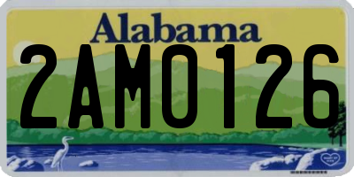 AL license plate 2AM0126
