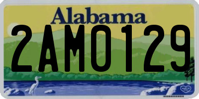 AL license plate 2AM0129