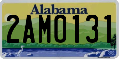 AL license plate 2AM0131