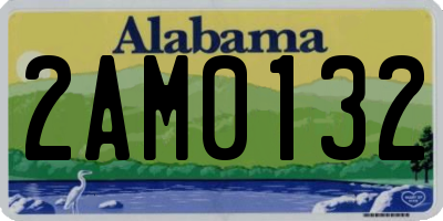 AL license plate 2AM0132