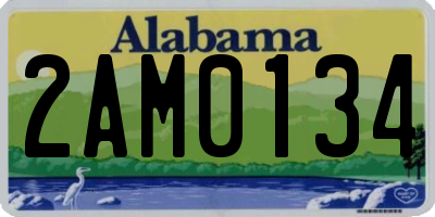AL license plate 2AM0134