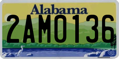 AL license plate 2AM0136