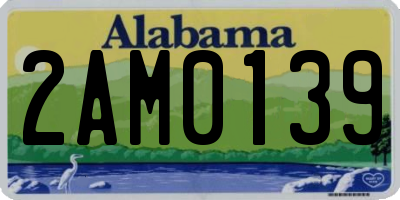 AL license plate 2AM0139