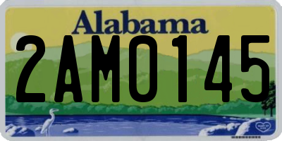 AL license plate 2AM0145