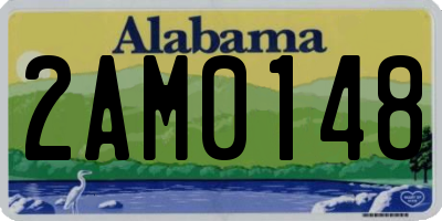AL license plate 2AM0148