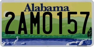 AL license plate 2AM0157