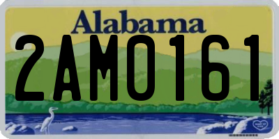 AL license plate 2AM0161