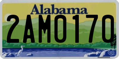 AL license plate 2AM0170