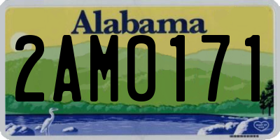AL license plate 2AM0171