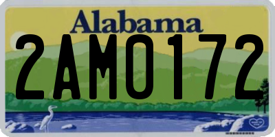 AL license plate 2AM0172