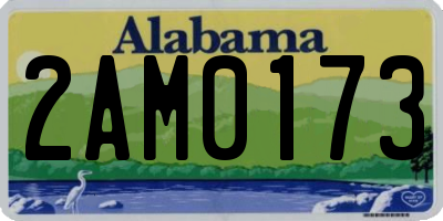 AL license plate 2AM0173
