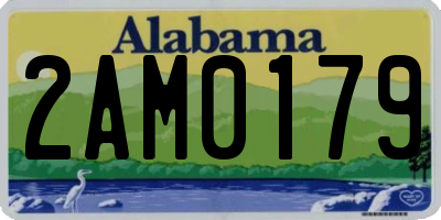 AL license plate 2AM0179