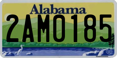 AL license plate 2AM0185