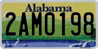 AL license plate 2AM0198