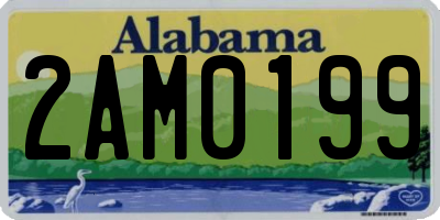 AL license plate 2AM0199